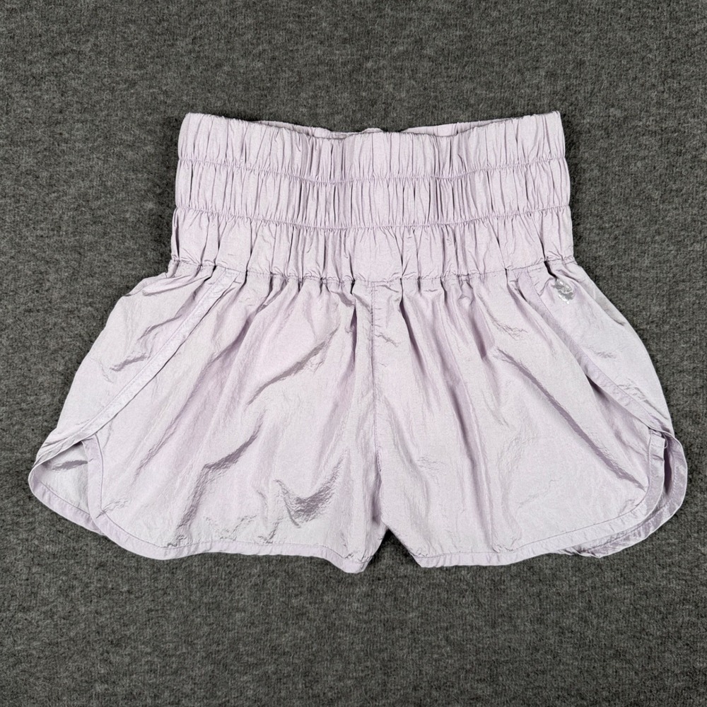 Free People FP Movement Shorts Womens Medium Purple The Way Home High Waist Gym